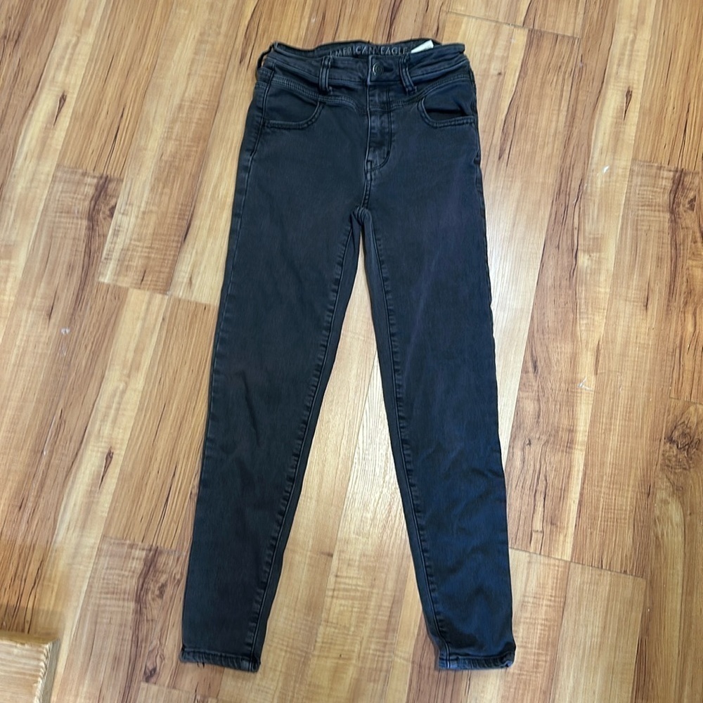 American Eagle outfitters denim jeans X short size 2 super high-rise jegging